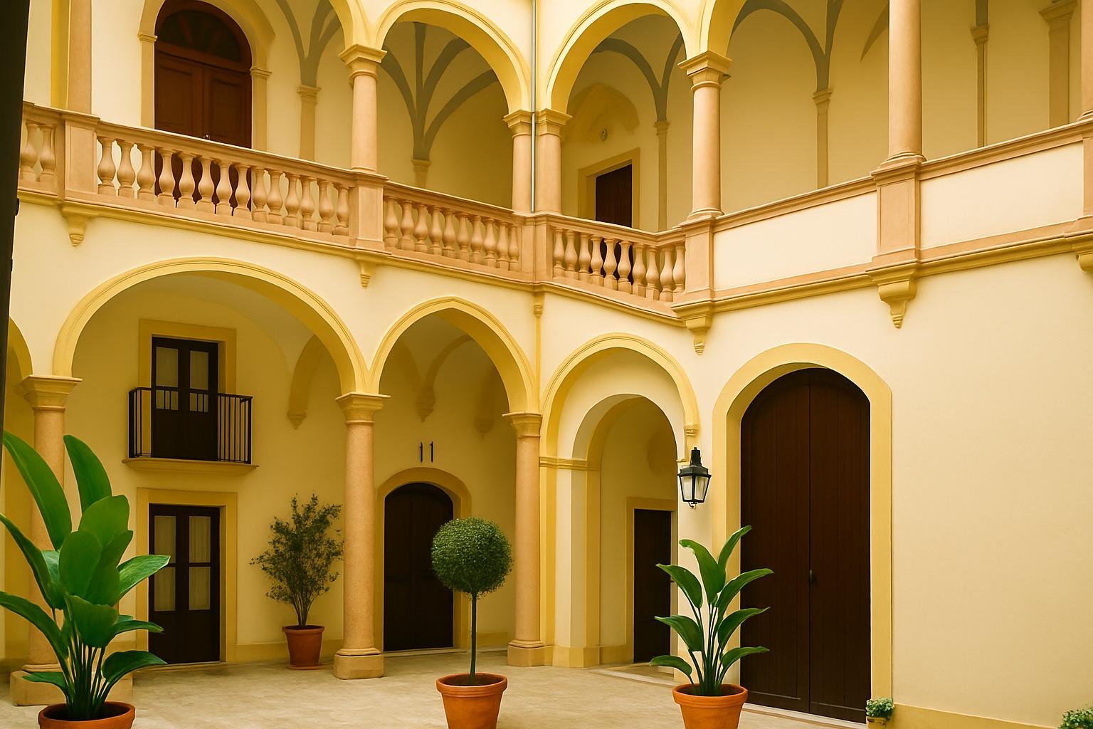Palazzo Bellacera, Via Alloro 107 — Le Residenze dell'Alloro, appartamenti nel centro storico di Palermo